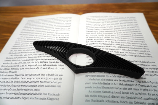 Lesehilfe für einhändiges Lesen mit Stern-Muster, in verschiedenen Farben erhältlich