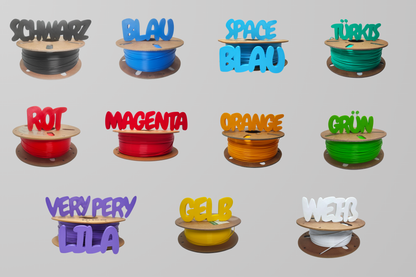 Personalisiertes Namensschild "Chewy" – Farbe für Name und Umrandung frei wählbar